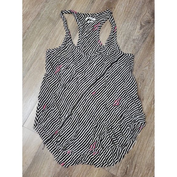 Isabel Marant Etoile Women's L (40) Sheer Zebra Pink Dress Tank Top *Stained* - Picture 1 of 9